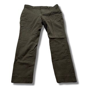 Banana Republic Dark Olive Green Stretch Pants | Classic Straight Leg Trousers